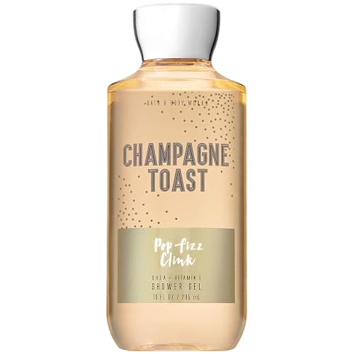 Bath & Body Works Champagne Toast Body Wash, Nourishing Cleanser with Pro-Vitamin B5 & Aloe, Bubbly Champagne & Sparkling Berry Scent, Gentle