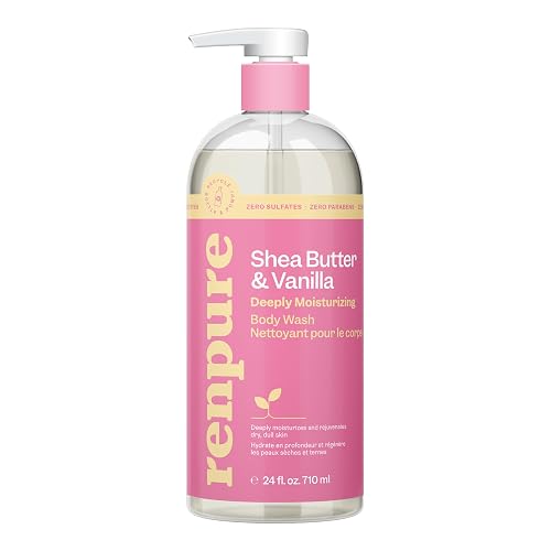 Renpure Body Wash Shea Butter & Vanilla Body Wash, 24 Ounces
