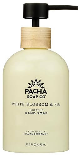 Pacha Soap White Blossom & Fig Liquid Hand Soap, 12.5 FZ