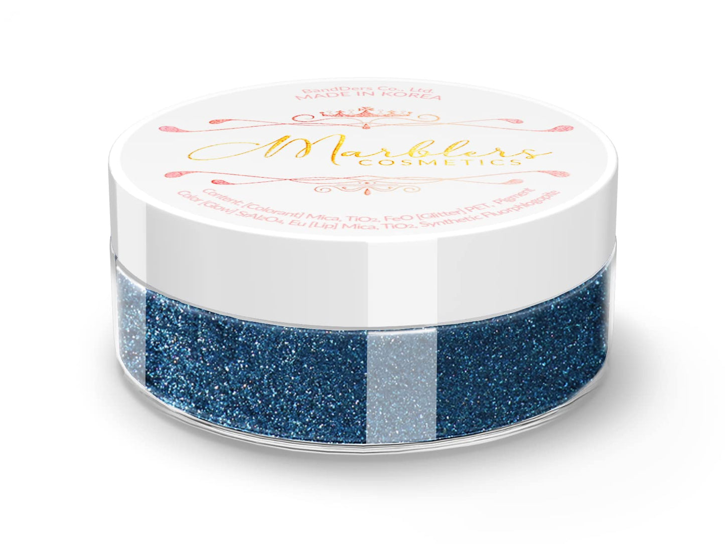 MARBLERS Chunky Natural Mica Powder [Velvet Blue Pearl] 0.11oz (3g) | Highly Pigmented | Non-Toxic, Vegan, Cruelty-Free | Eyeshadow, Body Butter, Nail