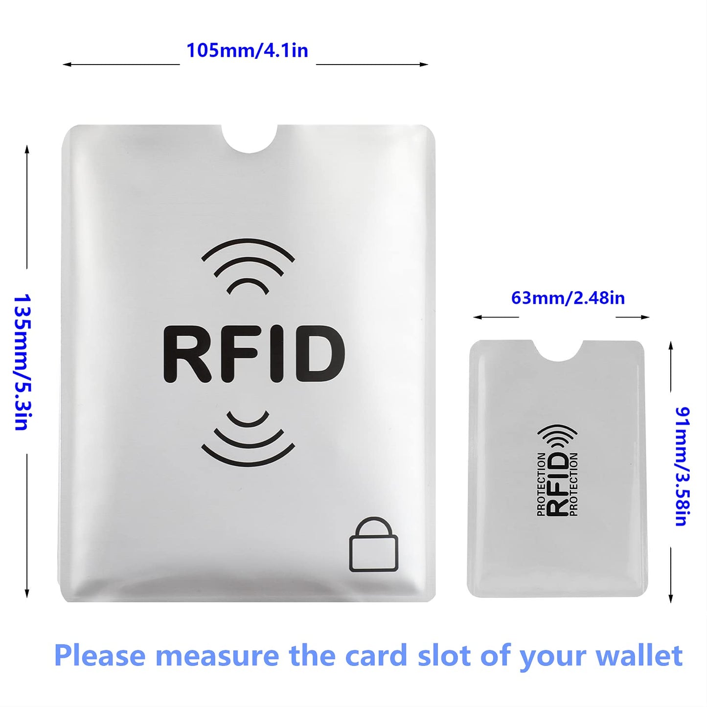 luumxai 16 rfid blocking sleeves set (10 credit card holders & 4 passport protectors) identity theft protection secure set.waterproof aluminum foil…