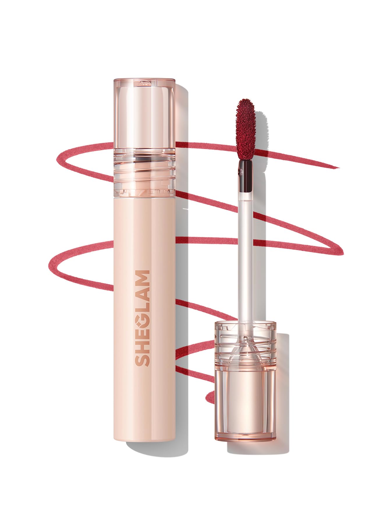SHEGLAM Fall In Line Peel Off Lip Liner Stain Long Lasting Transfer-proof Nude Lip Tint-Cherry Bark Beauty and Personal Care SHEGLAM Default Title
