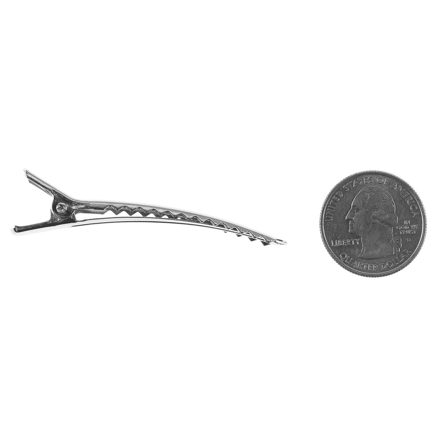 Super Z Outlet Silver Alligator Teeth Prongs Clips Holders for Hair Care, Arts & Crafts Projects, Dry Hanging Clothing, Office Paper Document