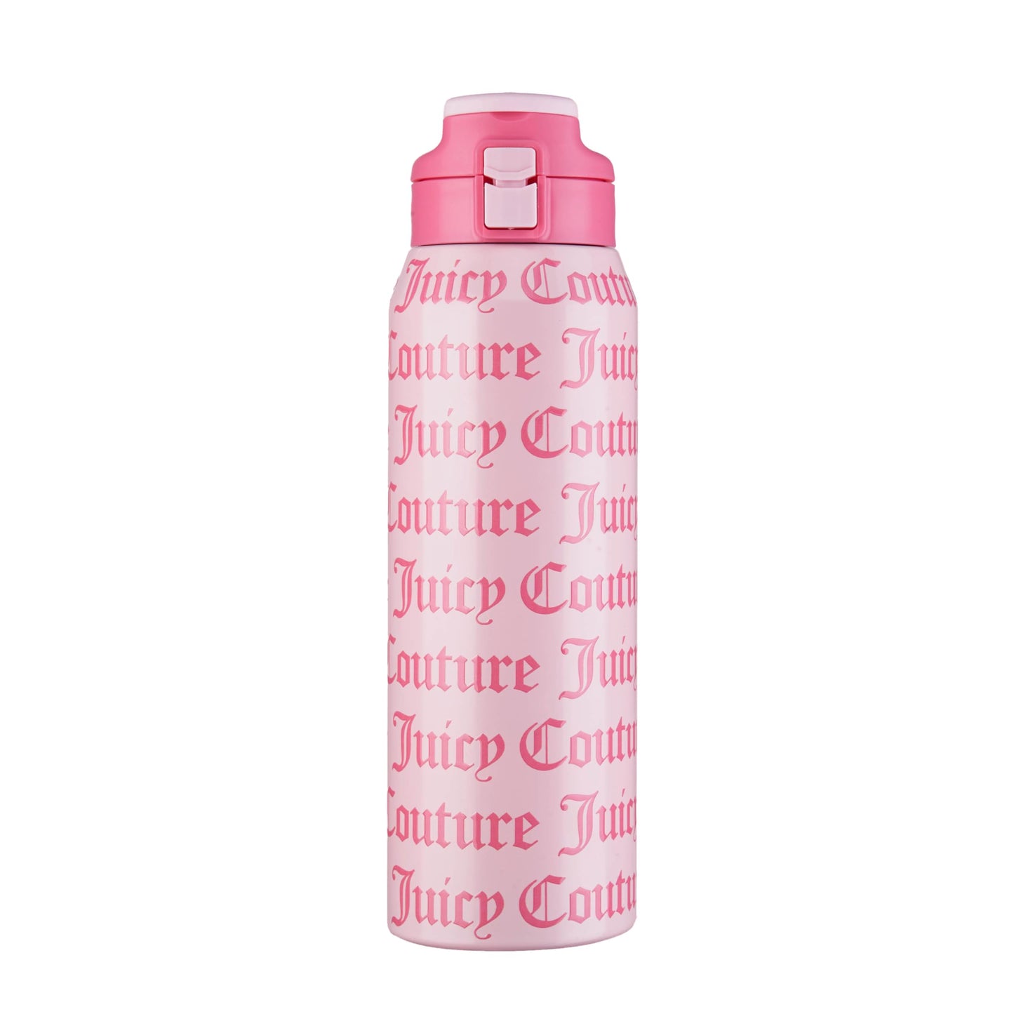 Juicy Couture Glam Getaway Logo 32oz Tumbler with Flip Top Lid, Pink