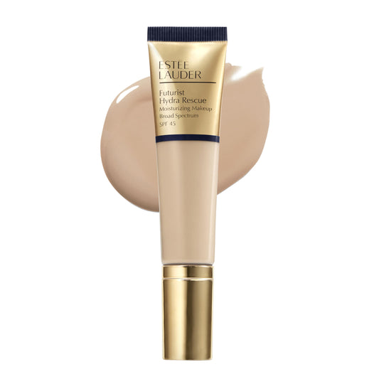 Estée Lauder Futurist Hydra Rescue Moisturizing Foundation Makeup SPF 45 for a 12-Hour Glow, 1.2 Fl Oz, 2N2 Buff