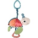 Fisher-Price Baby Stroller Toy Planet Friends Sea Me Bounce Turtle Plush with Teether, Motion & Sounds for Newborns Ages 0+ Months