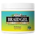 BELLATIQUE KOOL Braiding Gel Maximum Hold for LOC & Twist - No Flaking, No Whitening, Fast Drying, High Shine, Cool & Refreshing, Long Lasting Hold