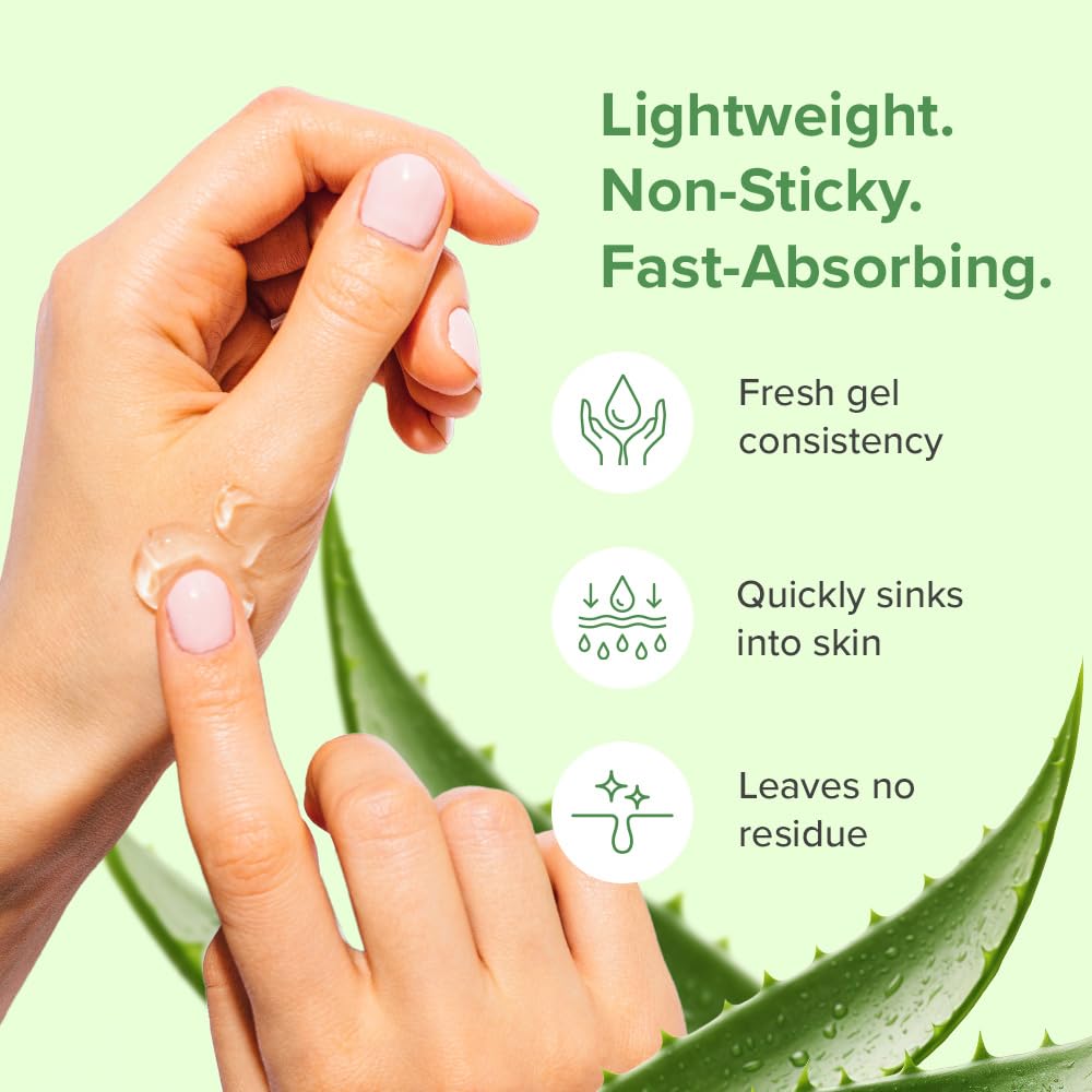Aloe Infusion Aloe Vera Face & Body Cream - Natural Moisturizer for Dry, Sensitive & Irritated Skin - Hydrating, Non-Greasy Lotion with Shea Butter