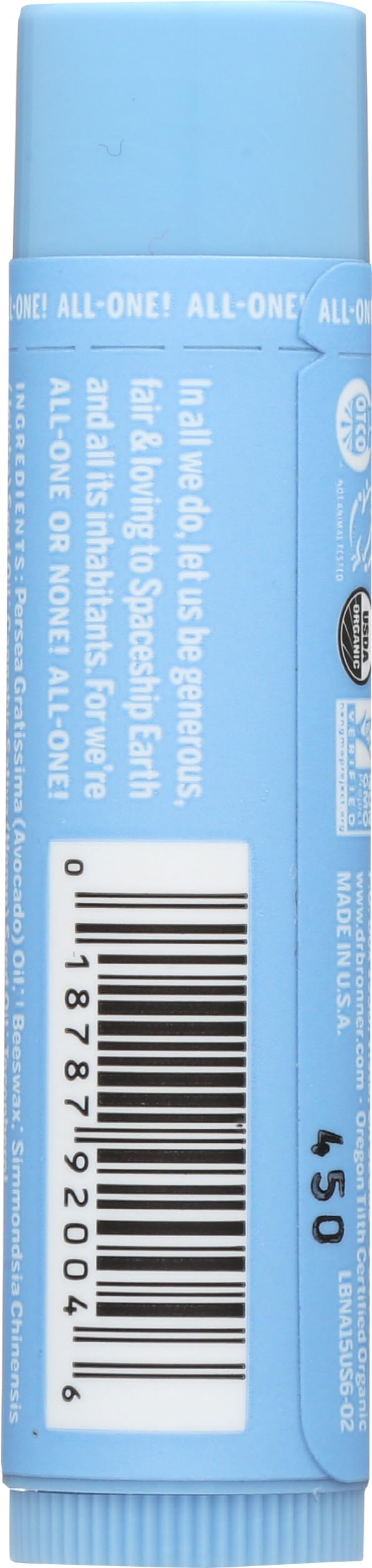 Dr Bronner Lip Balm Naked Unscntd
