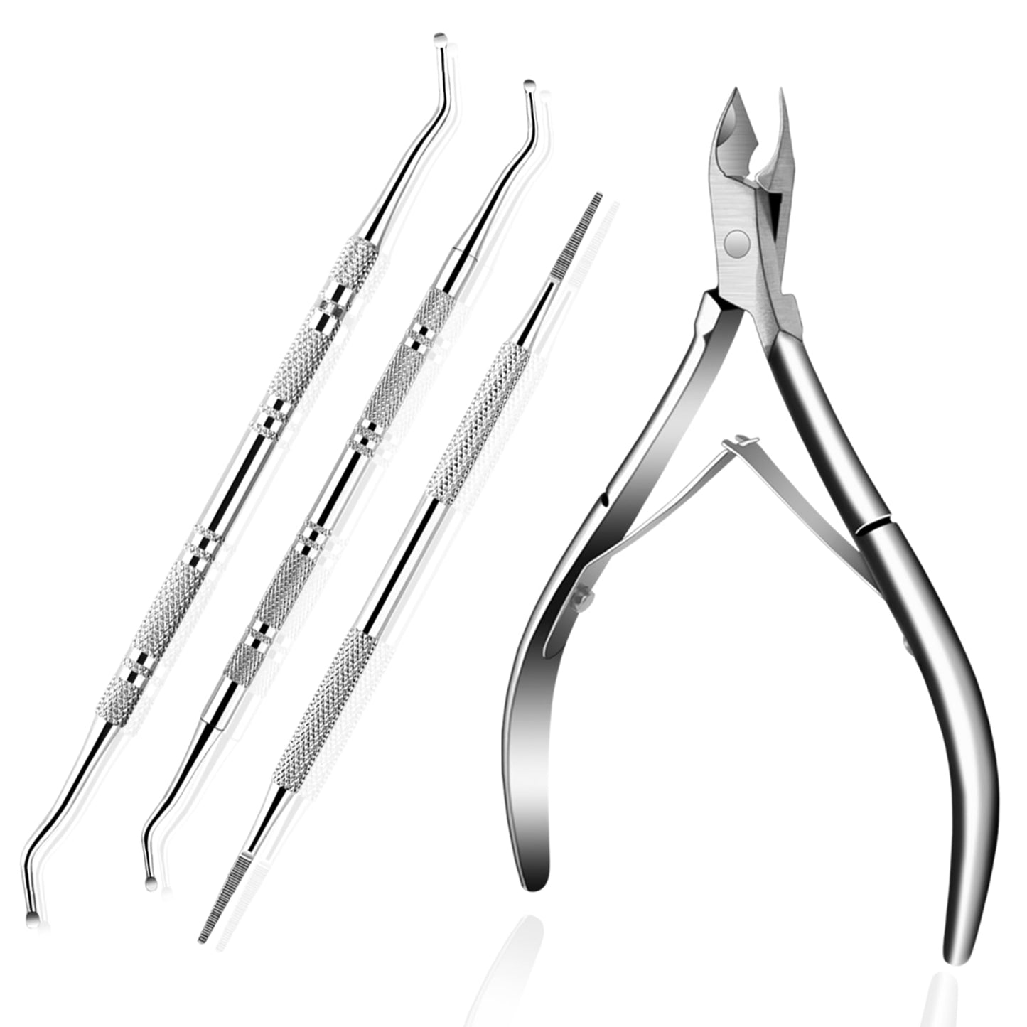 Ingrown Toenail Tool Kit, Ingrown Toenail Removal Kit: Ingrown Toenail Clippers, Ingrown Toenail File and Lifters, Under Nail Cleaner - Professional Beauty and Personal Care KuanStore Default Title