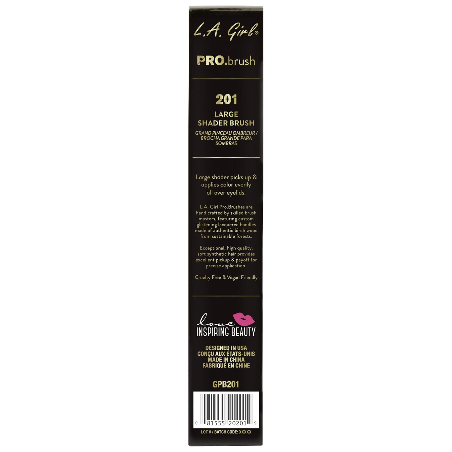 L.A. Girl Pro Cosmetic Brush, Large Shader, 1 Pound