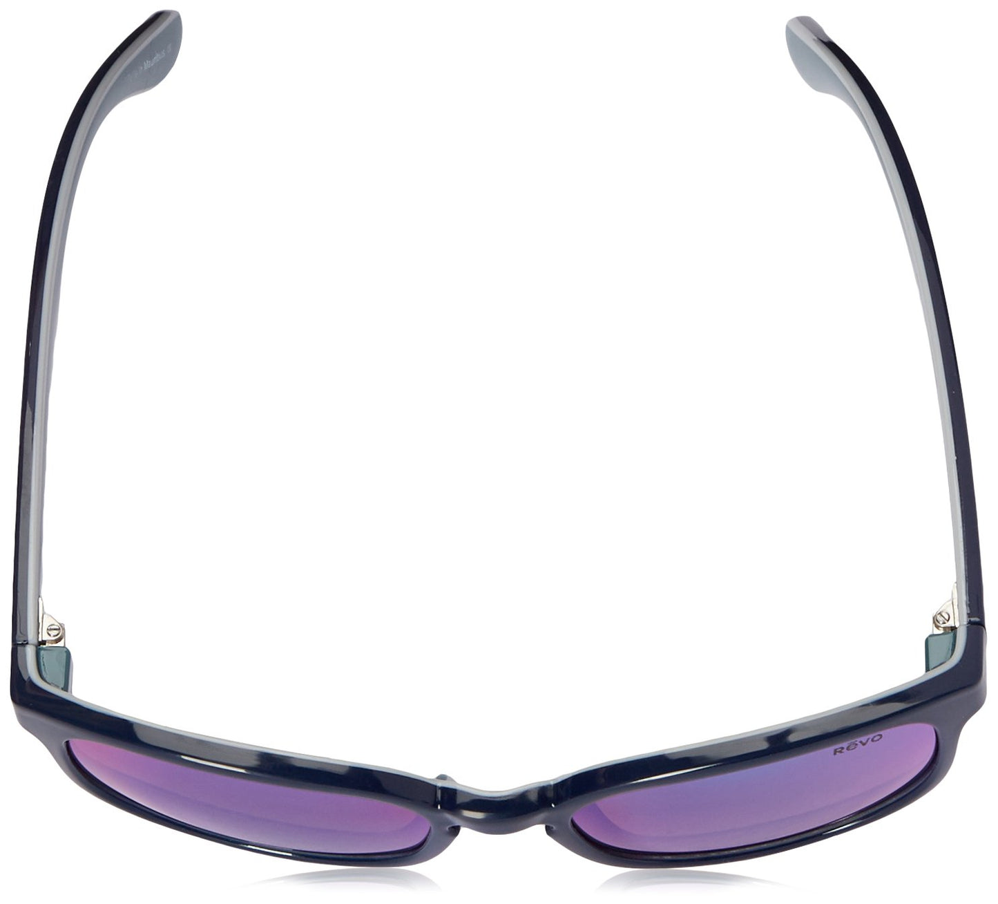 Revo Kash RE 1028 05 GN Polarized Square Sunglasses, Navy/Grey/Atlantic Green Water, 57 mm