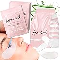 100 Pairs Eyelash Extension Under Eye Gel Pads by Lyon Lash - Lint Free with Aloe Vera Hydrogel Eye Patches, Premium Eyelash Extension Supplies