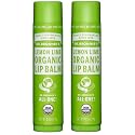 Dr. Bronner's Sun Dog's Organic Lip Balm Lemon Lime Pack of 2 - 0.15 oz