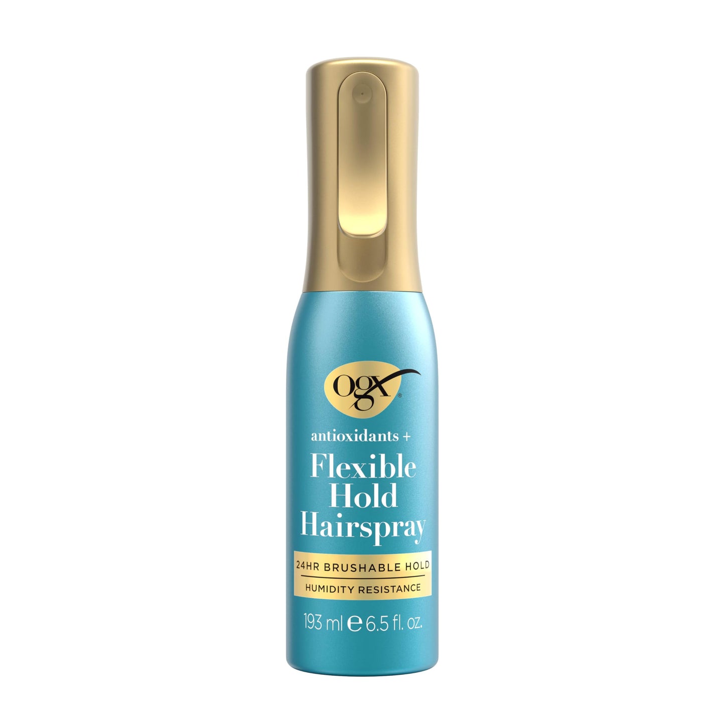 OGX Antioxidants + Flexible Hold Hairspray, Anti Humidity Hairspray for 24 Hour Hold & Protection for Your Style, Hair Spray in a Continuous Mist