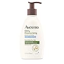 Aveeno Sheer Hydration Fragrance-Free Daily Moisturizing Lotion + Prebiotic Oat for Dry Skin, Lightweight, Fast-Absorbing Body Moisturizer Nourishes