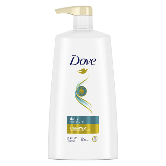 Dove Moisturizing Shampoo with Pump for Dry Hair Daily Moisture with Bio-Nourish Complex for Manageable and Silky Hair 25.4 oz