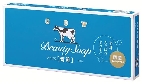 COW BRAND Soap Blue Box 85g6pieces