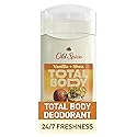 Old Spice Whole Body Deodorant Stick for Men, Aluminum Free, Vanilla + Shea Scent, 24/7 Odor Protection, 24/7 Lasting Freshness, Dermatologist Tested