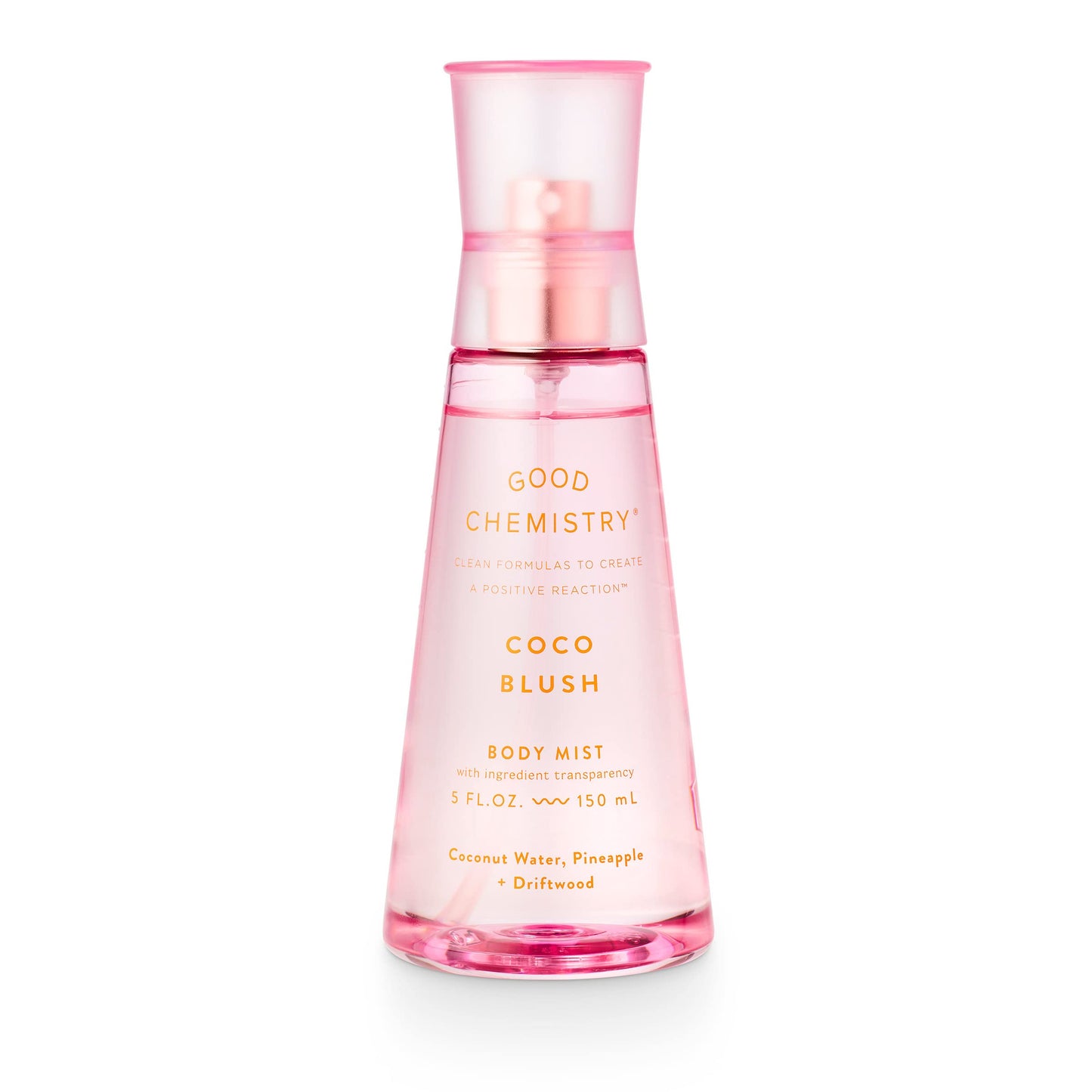 Good Chemistry Coco Blush Body Mist 5 fl oz - Light, Tropical, Fresh Spray with Coconut Water, Pineapple, & Driftwood - Carefree, Clean & Vegan
