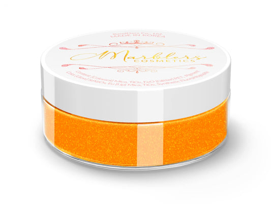 MARBLERS Neon Face & Body Glitter [Fluorescent Orange] 0.18oz (5g) | Fine | Non-Toxic | Vegan | Cruelty-Free | Ethically Sourced | Festival Makeup |