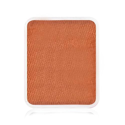 Kraze FX Face Paint Palette Refill - Metallic Orange (6 gm) - Hypoallergenic Non-Toxic Water Activated Professional Halloween Face & Body Painting