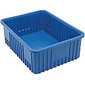 Quantum Storage DG93080 Dividable Grid Heavy Duty Part Organizer Bins - 22-1/2" x 17-1/2" x 8" - 3 Pack