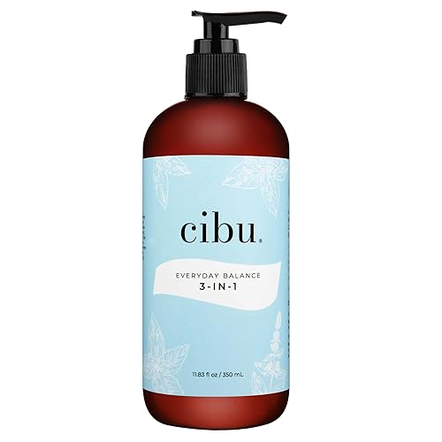 CIBU Shampoo, Conditioner & Body Wash 30021, 11.83 fl oz (350 ml), Sulfate-Free, Fresh Scent, For All Skin & Hair Types, Men/Women Hair, Body, Face