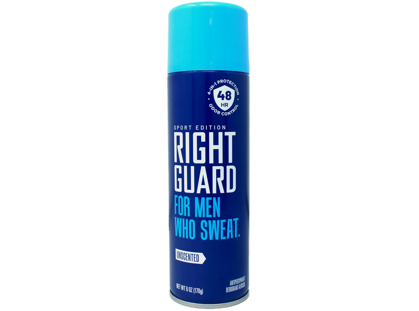 Right Guard For Men Who Sweat Unscented 48Hr Antiperspirant & Deodorant, 6 oz Aerosol, 6-Pack Beauty and Personal Care Right Guard