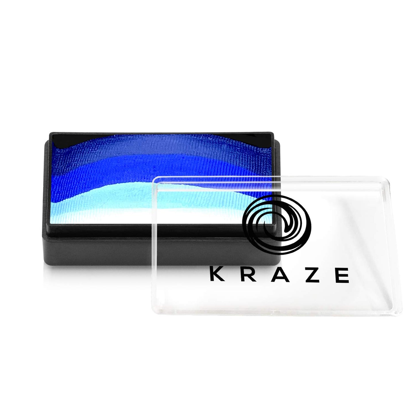 Kraze FX Dome Stroke - Dark Wave (25 gm), Professional 1-Stroke Split Cake, Hypoallergenic, Non-Toxic, Water Activated Face & Body Painting Makeup
