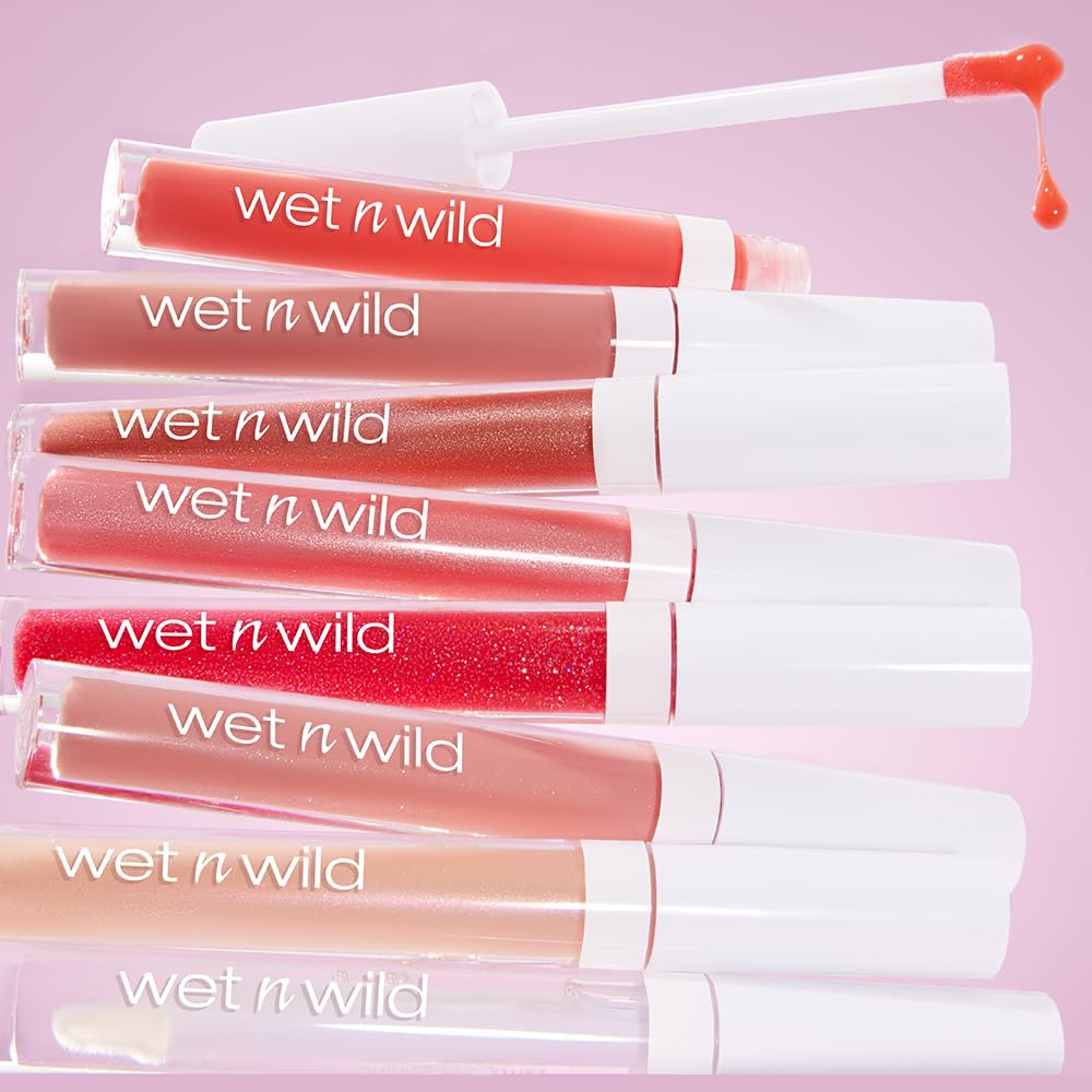 Lip Gloss By Wet n Wild MegaSlicks, Red Wined and Dined | High Glossy Lip Makeup