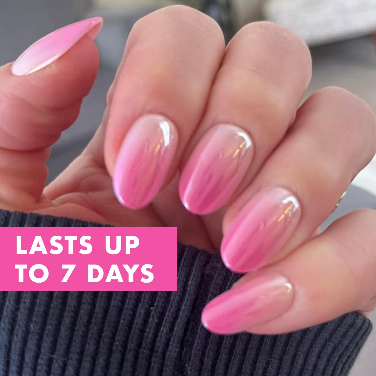 Olive & June Effects Super Stick Mani Press On Nails | Medium Oval | No Glue Needed | 32 Tab Nails in 16 Sizes | Non-Toxic Tabs | Easy On-Off Beauty & Personal Care Olive & June