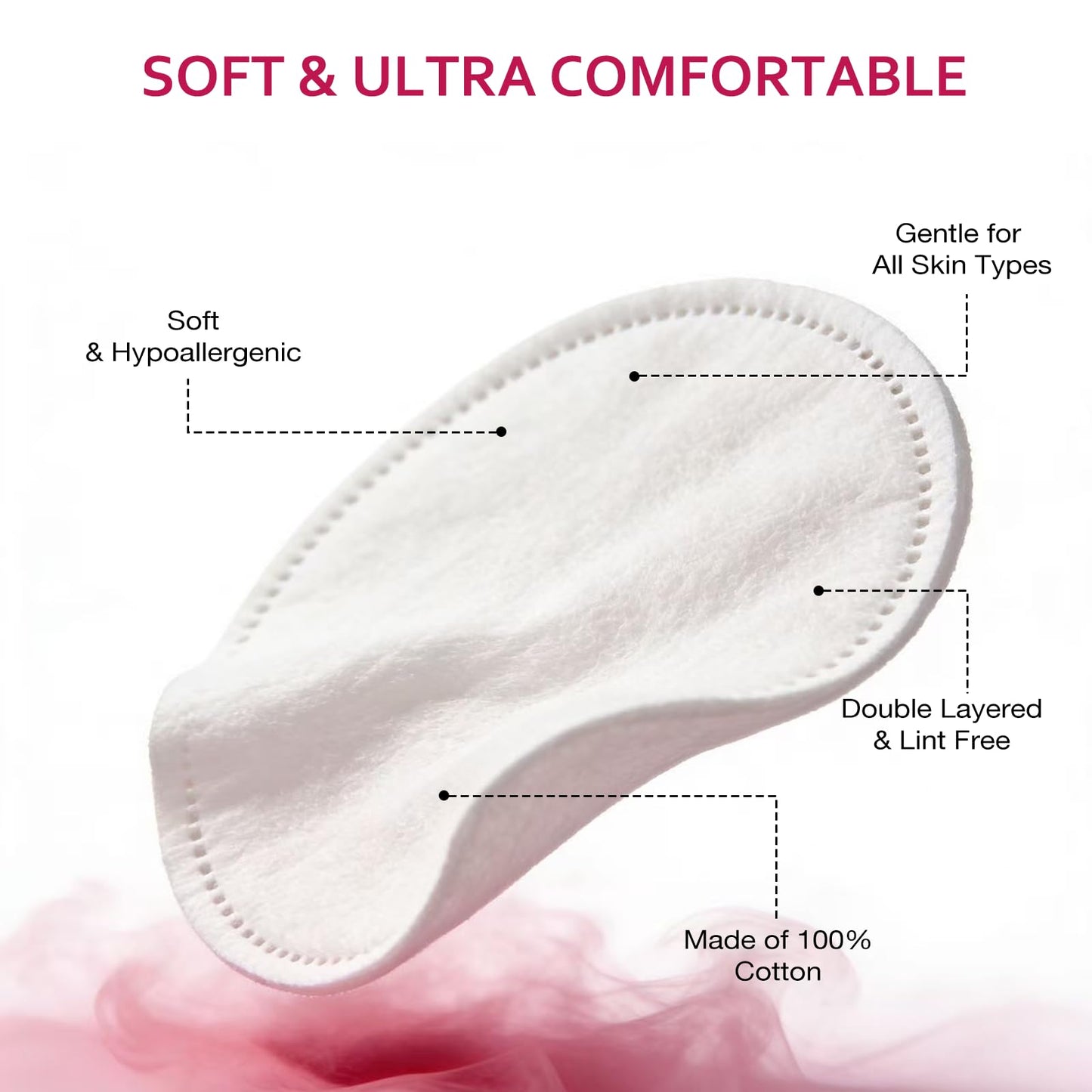 Astraescly Cotton Rounds Bulk 2000 Count, Soft Makeup Remover Pads for Face 100% Pure Cotton Lint-Free Hypoallergenic Gentle Exfoliating Facial Pads Beauty and Personal Care Astraescly