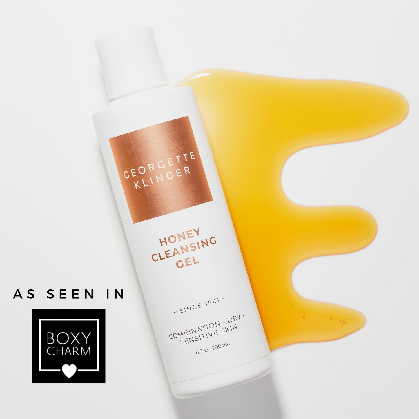 Georgette Klinger Honey Cleansing Gel - Gentle, Hydrating Cleanser, Daily Face Wash, Removes Dirt, Free Radicals with Moisturizing Manuka, Honeysuckle