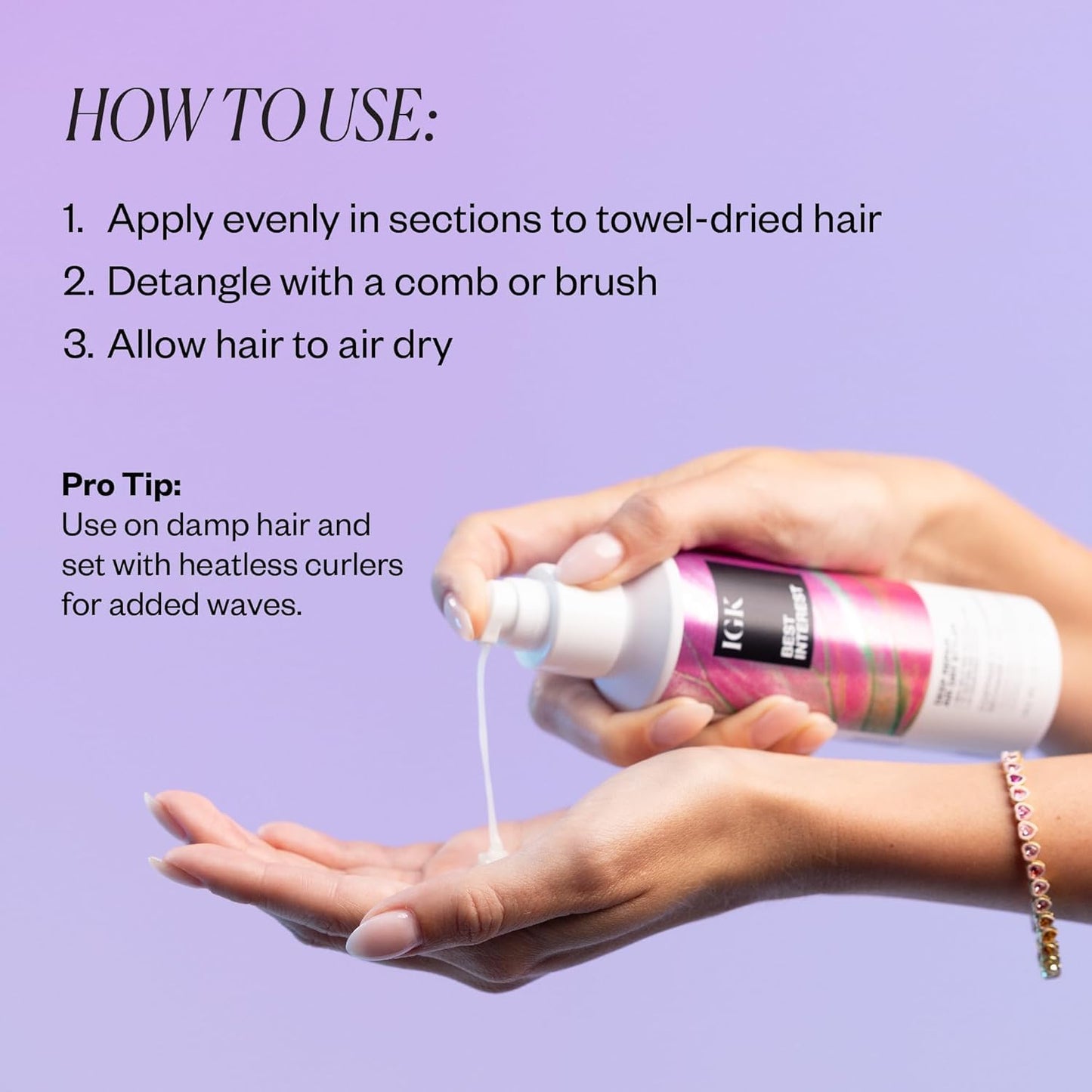 IGK Best Interest + Cash In Split Ends Repair Duo | Leave In Air Dry Serums for Damaged Hair | Instant Hair Breakage Treatment | 5 oz + 1.7 oz