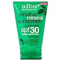Alba Botanica Sensitive Mineral Sunscreen Fragrance Free, SPF 30 4 oz (Pack Of 2)