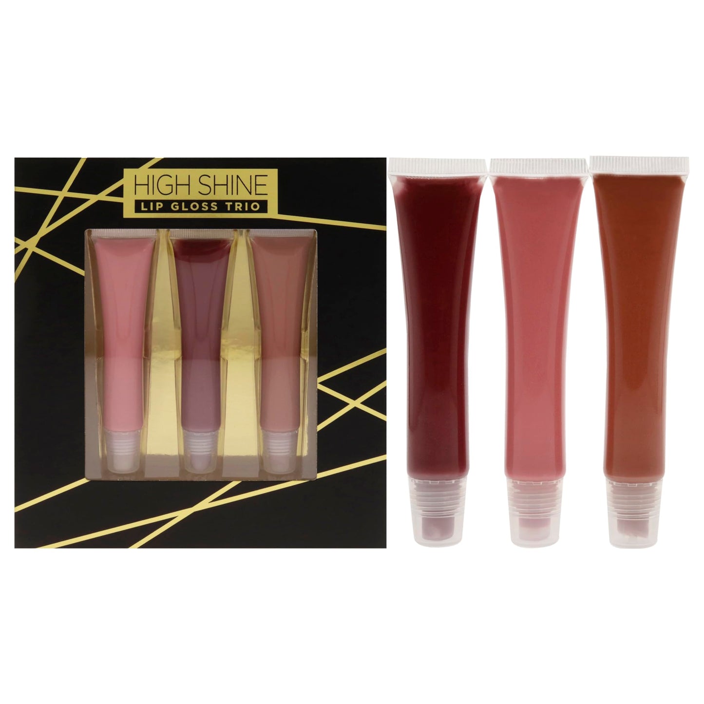 High Shine Lip Gloss Trio by Reaction Retail 3 x 0.54 oz Lip Gloss