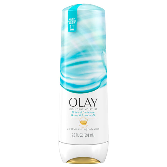Olay Body Wash for Women, Indulgent Moisture, 24hr Moisturizing & Nourishing Formula, Infused with Vitamin B3 Complex, Luxurious Fragrances, Guava