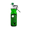 O2COOL Mist 'N Sip Misting Water Bottle 2-in-1 Mist And Sip Function With No Leak Pull Top Spout Reusable Sports Water Bottle - 20 oz (Lacrosse)