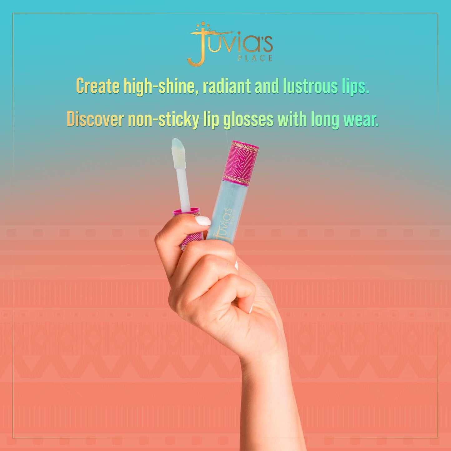 Juvia's Place High Shine - Glides on Creamy and Smooth,16 oz, Lip Gloss Garden of Juvia Flower Girl,Non-Sticky Long Lasting,Iridescent, Clear Gloss