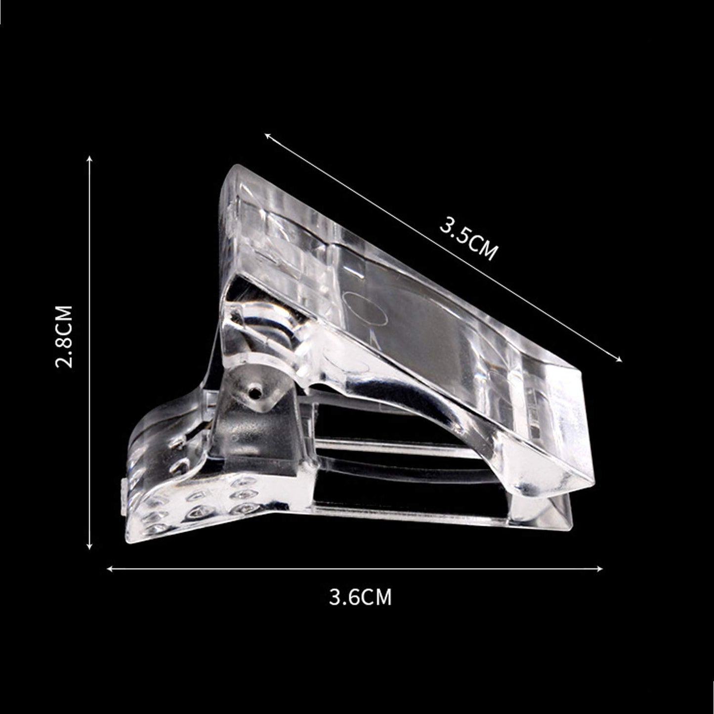 12Pcs Nail Tips Clip for Quick Building Polygel Nail Clips for Polygel Finger Nail Extension Manicure Nail Art Tool with 1Pcs False Nail Tip Trimmer