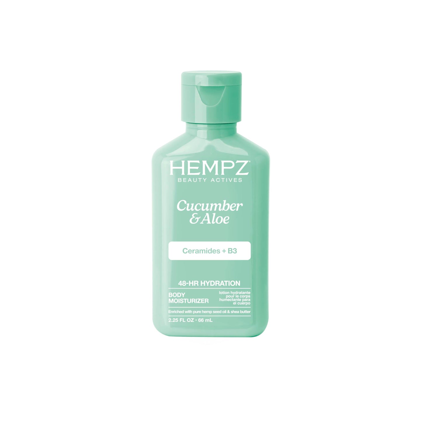 Hempz Body Lotion - Cucumber & Aloe Limited Edition Mini Daily Moisturizing Cream, Shea Butter, Aloe, Body Moisturizer - Skin Care Products, All