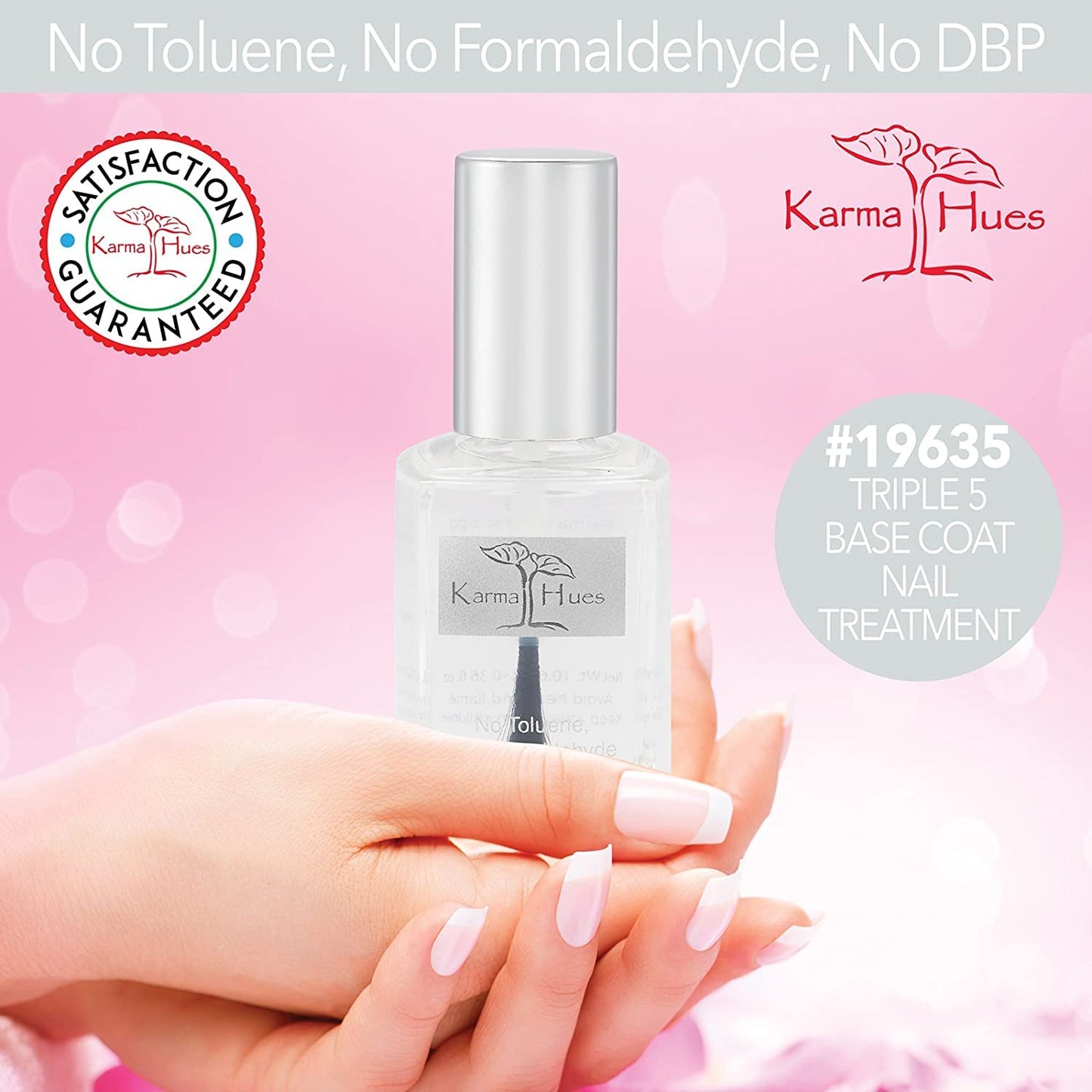 karma organic Unscented Nail Polish Remover, Non-Toxic Nail Treatment Vegan Cruelty-Free) (Unscented) (Unscented +Top/Triple Bas) Beauty & Personal Care karma organic