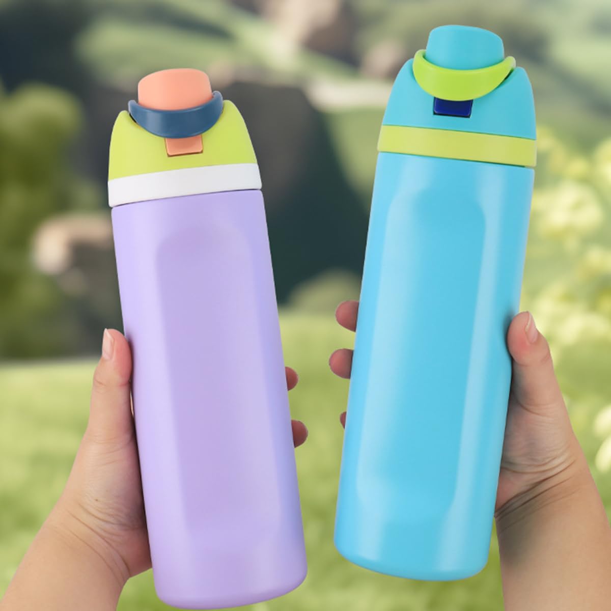 Noiimiy Replacement Cap for Owala Freesip, Replacement Lid Compatible with Owala Cup Sizes 16oz 24oz 32oz 40oz This BPA-Free One-Touch Water Bottle