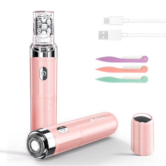 Epilator for Women, 2 in 1 Epilators Hair Remover for Women with LED Light, Smooth Hair Removal USB Rechargeable, Portable Electric Painless Shaver Beauty and Personal Care BEAUZMO