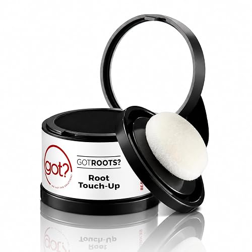 Black Root Cover Up Powder - Instant Gray Root Touch Up & Hairline Powder for Black Hair - Works on Thinning Spots & Eyebrows - 0.14 Oz