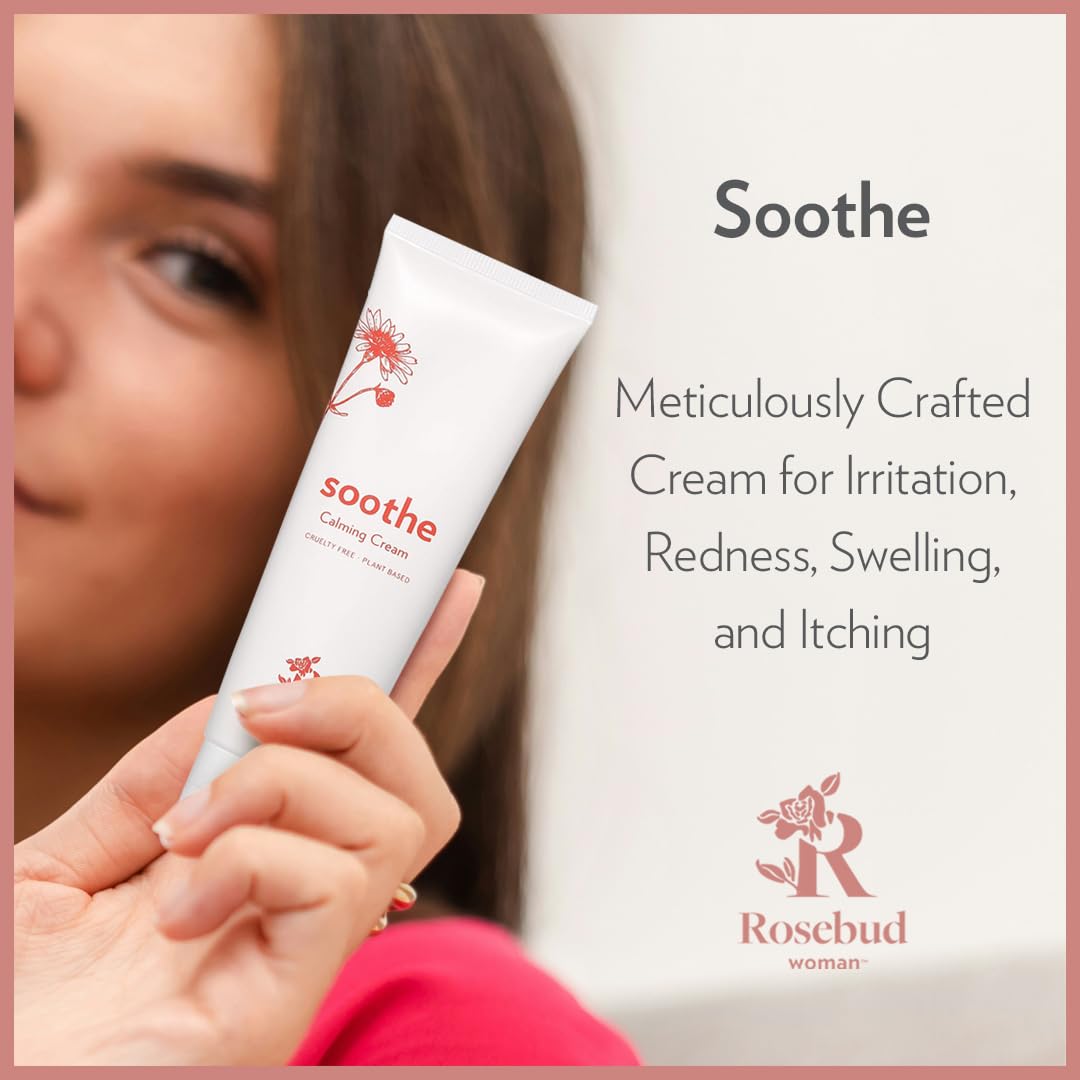 Rosebud Woman Soothe Calming Cream with Arnica & Chamomile, Soothing Cream for Itch & Irritation Relief, Sensitive Skin Moisturzer, Full Body