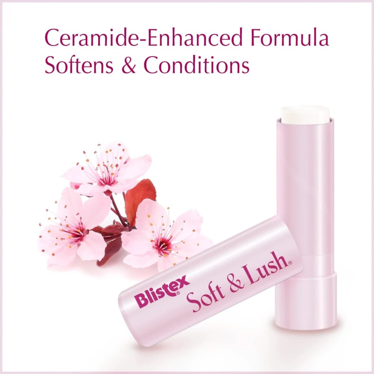 Blistex Soft & Lush Lip Protectant, 0.13 Ounce Tube - Softens & Conditions, Creamy Smooth Texture, Hydrating Lip Balm, Daily Lip Hydration,