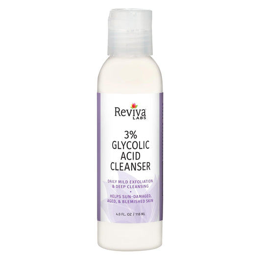 Reviva Glycolic Acid Cleanser Cream, 4 oz.