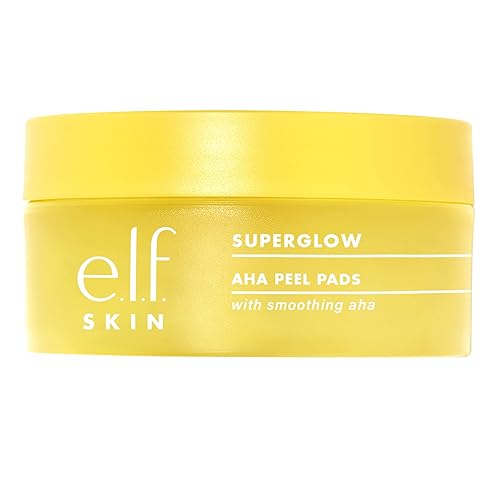 e.l.f. SKIN SuperBrighten Peel Pads, Gently Exfoliating Single-Use Pads For Glowing Skin, Infused With Fruit Acids